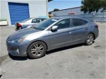 2019 Hyundai Elantra Sel Gray vin: 5NPD84LF5KH407934