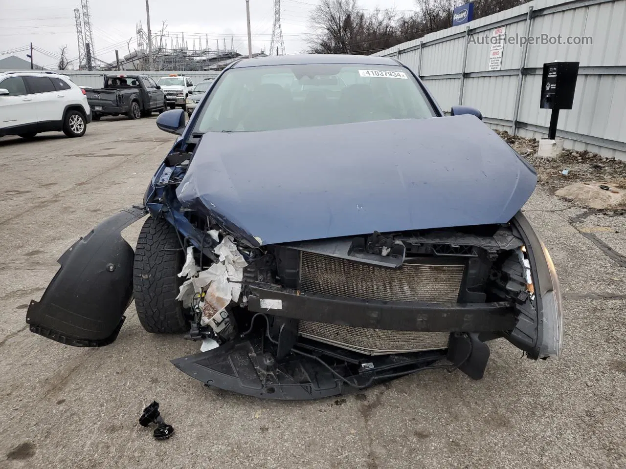 2019 Hyundai Elantra Sel Blue vin: 5NPD84LF5KH414916