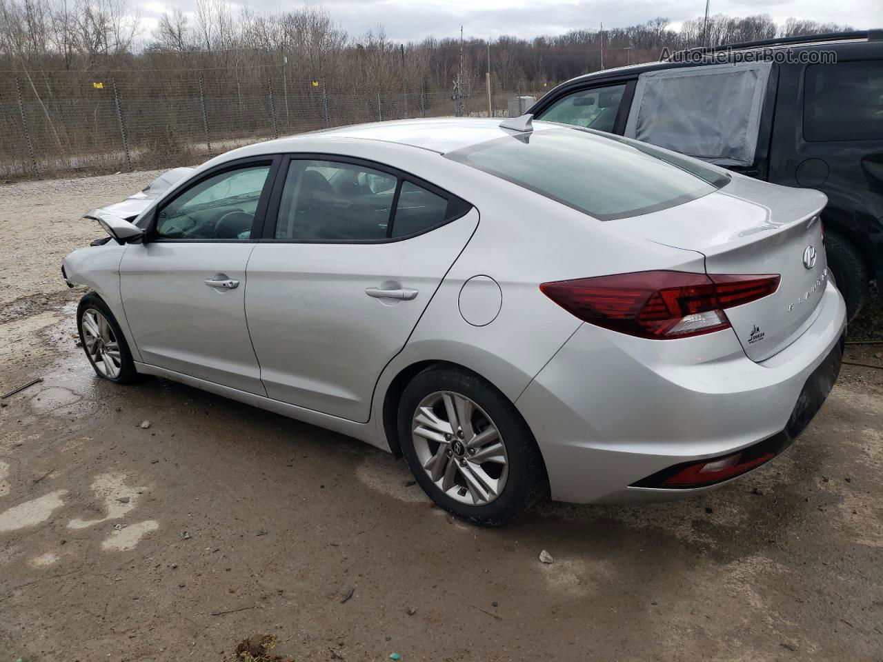 2019 Hyundai Elantra Sel Silver vin: 5NPD84LF5KH417542