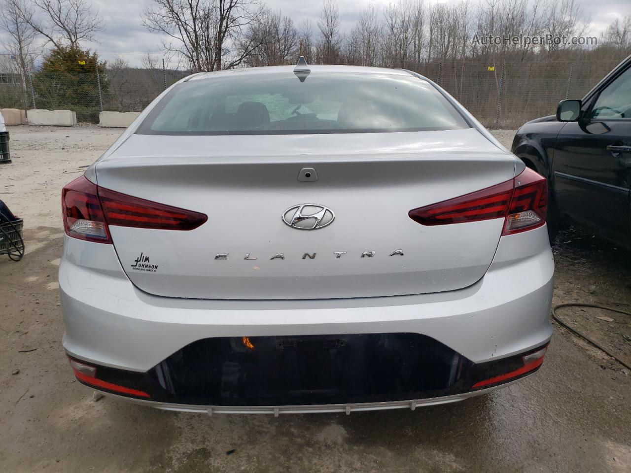 2019 Hyundai Elantra Sel Silver vin: 5NPD84LF5KH417542