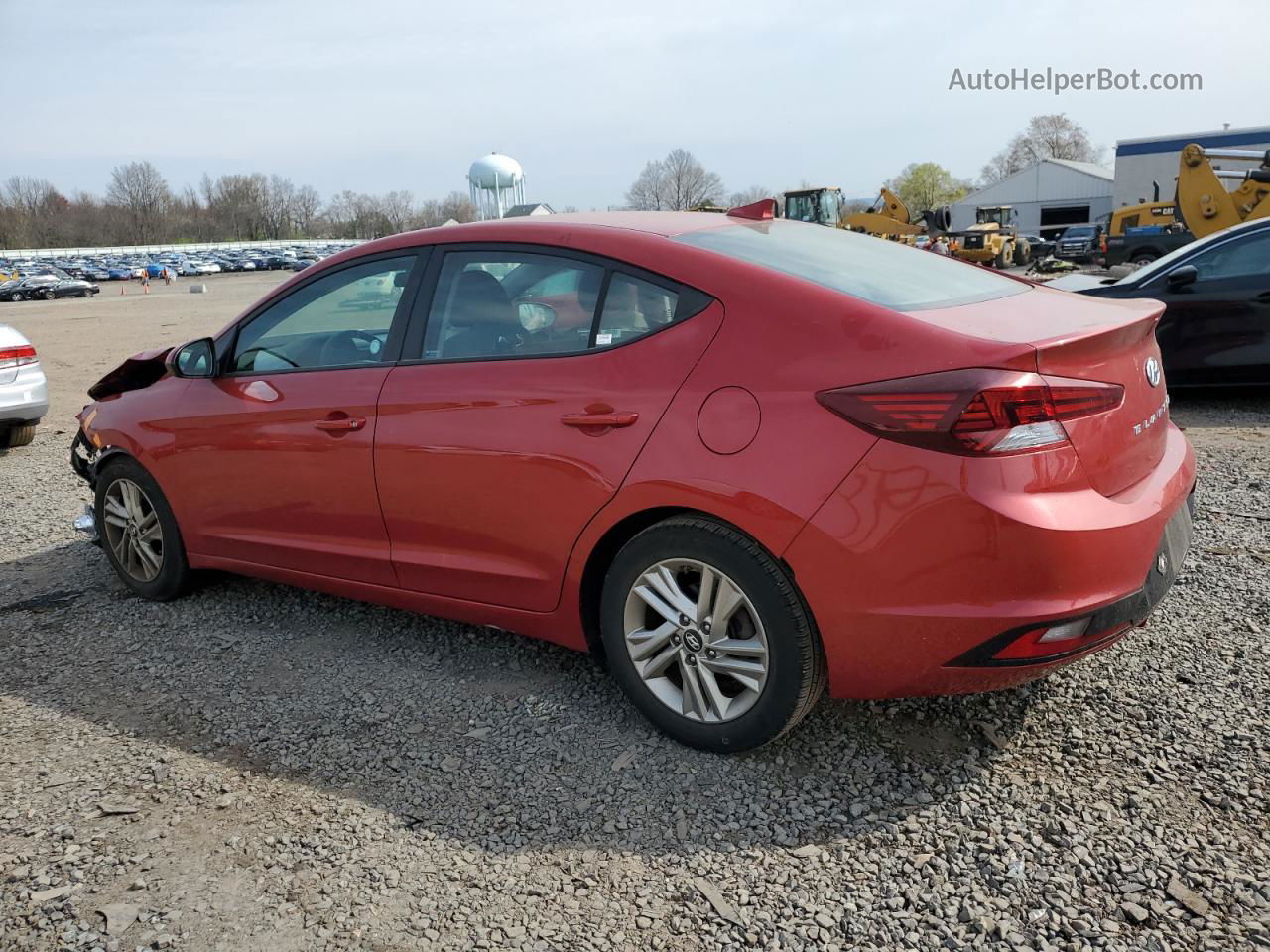 2019 Hyundai Elantra Sel Темно-бордовый vin: 5NPD84LF5KH470757