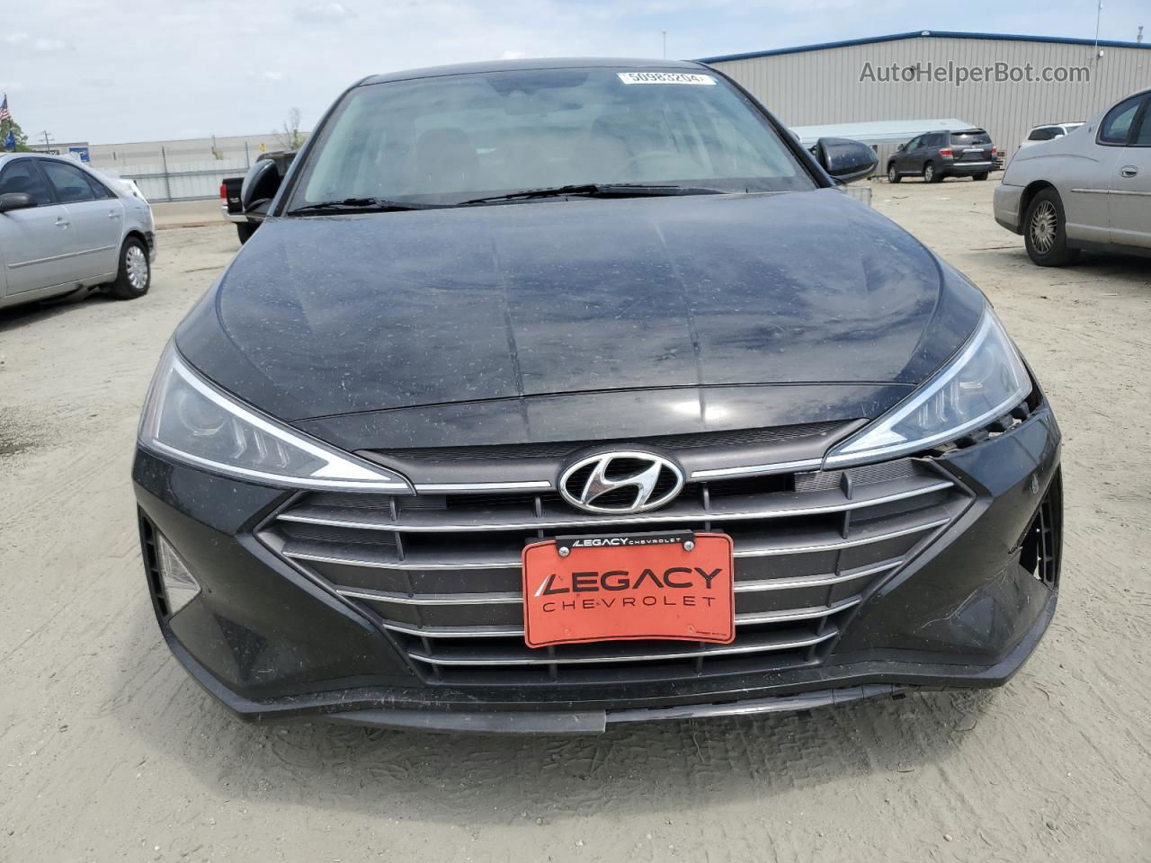 2019 Hyundai Elantra Sel Black vin: 5NPD84LF5KH481077