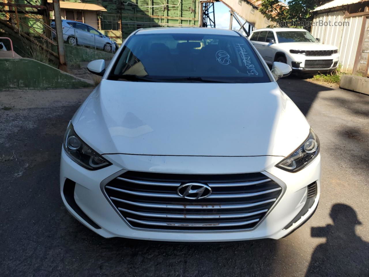 2017 Hyundai Elantra Se White vin: 5NPD84LF6HH002285