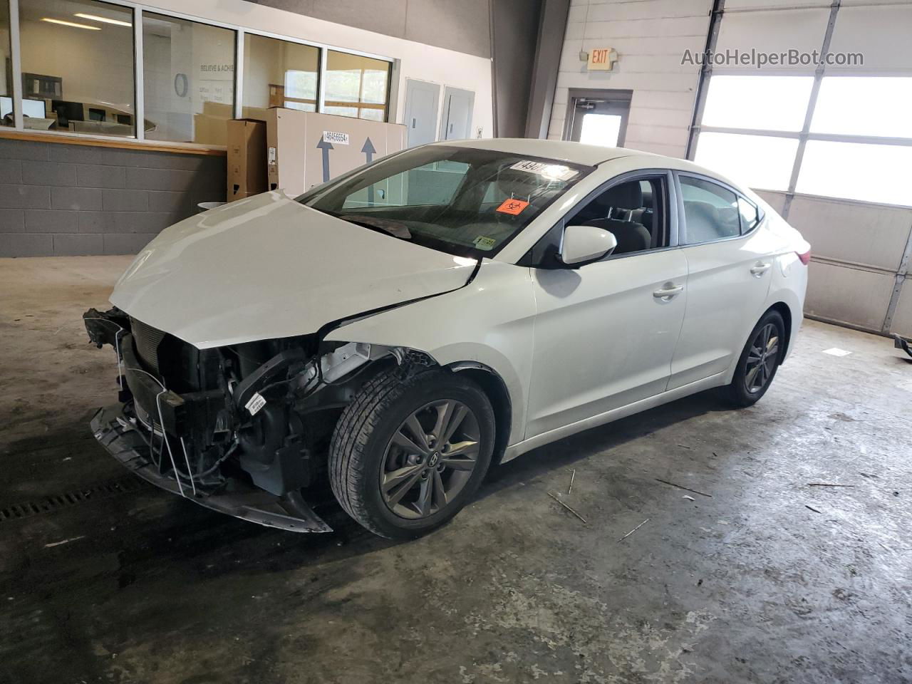 2017 Hyundai Elantra Se White vin: 5NPD84LF6HH033570