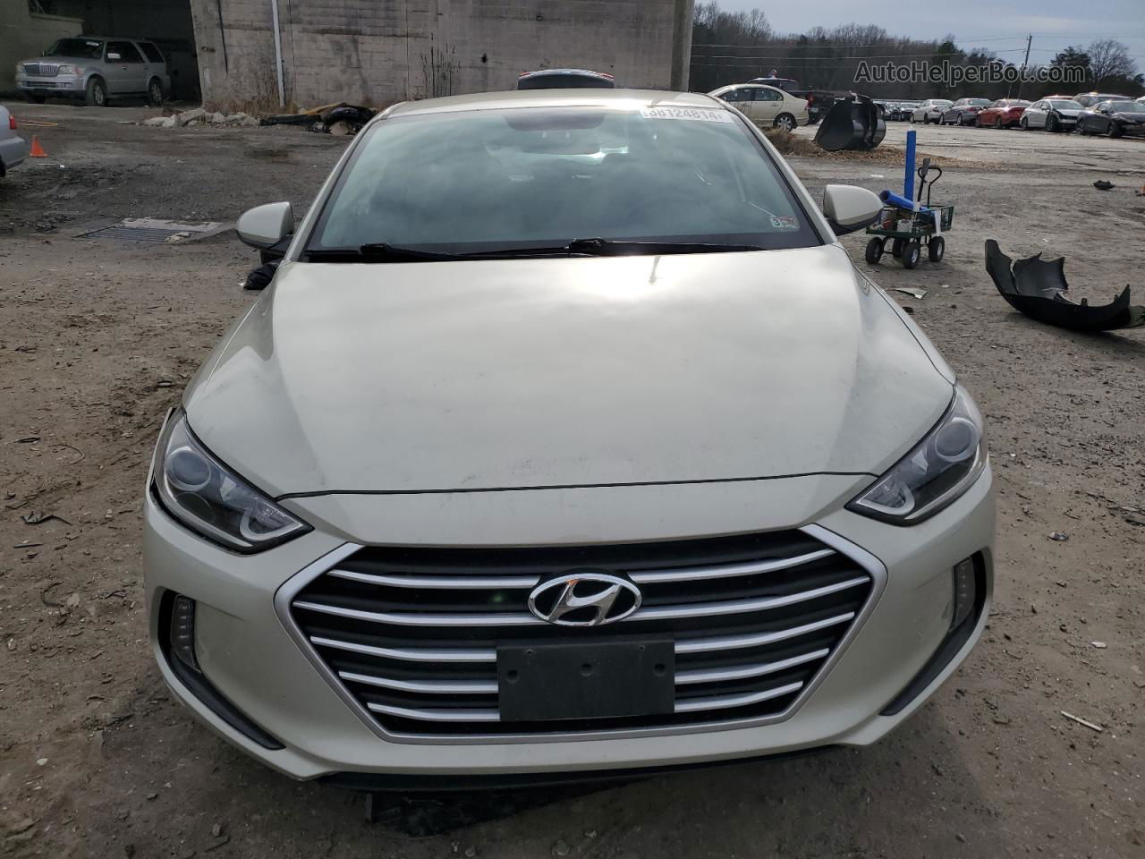 2017 Hyundai Elantra Se Beige vin: 5NPD84LF6HH033620