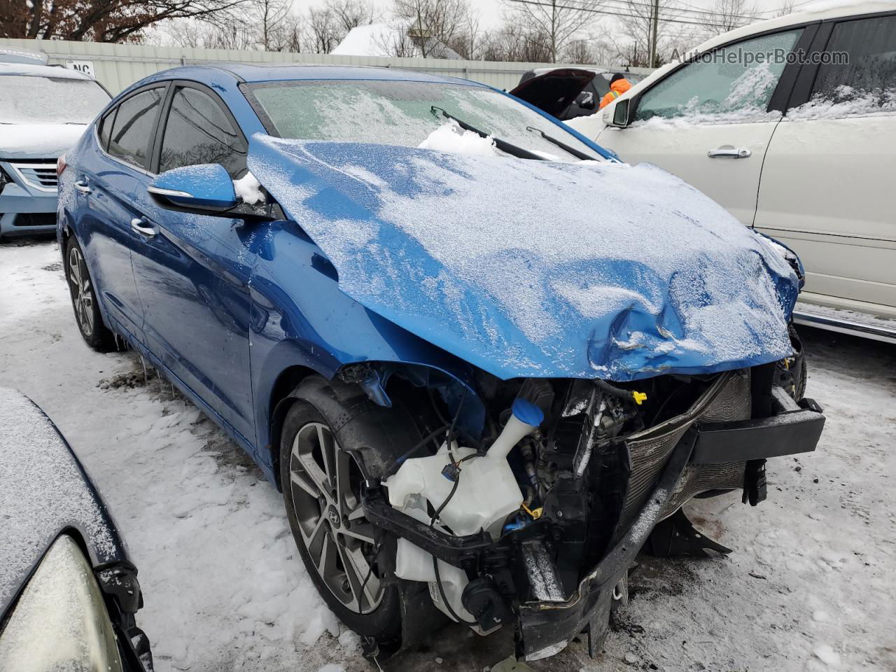 2017 Hyundai Elantra Se Blue vin: 5NPD84LF6HH041586