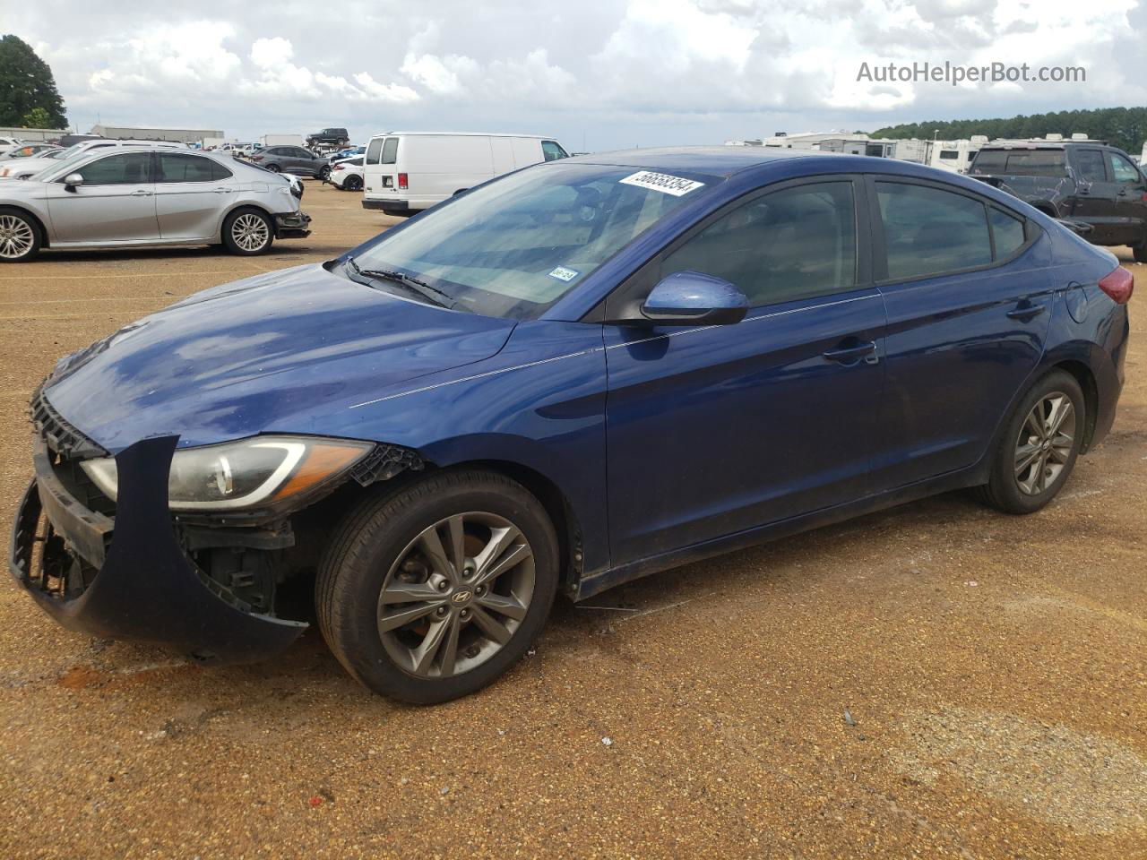 2017 Hyundai Elantra Se Blue vin: 5NPD84LF6HH045671