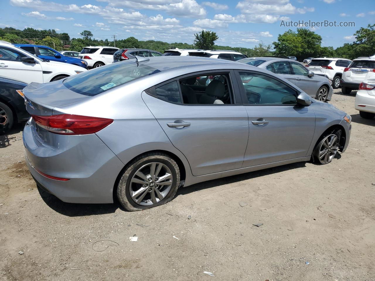 2017 Hyundai Elantra Se Gray vin: 5NPD84LF6HH052118