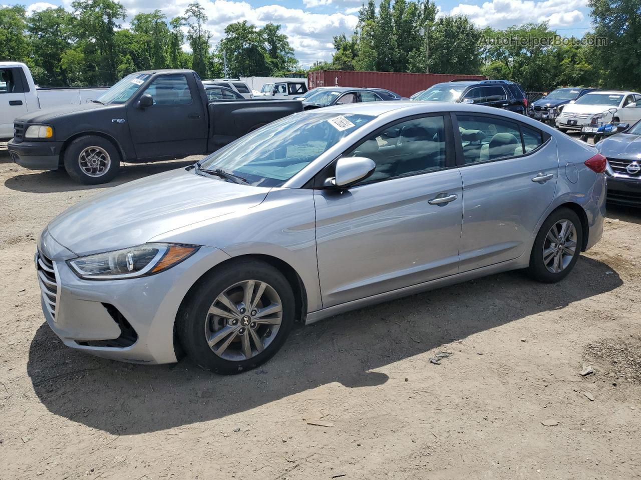 2017 Hyundai Elantra Se Gray vin: 5NPD84LF6HH052118