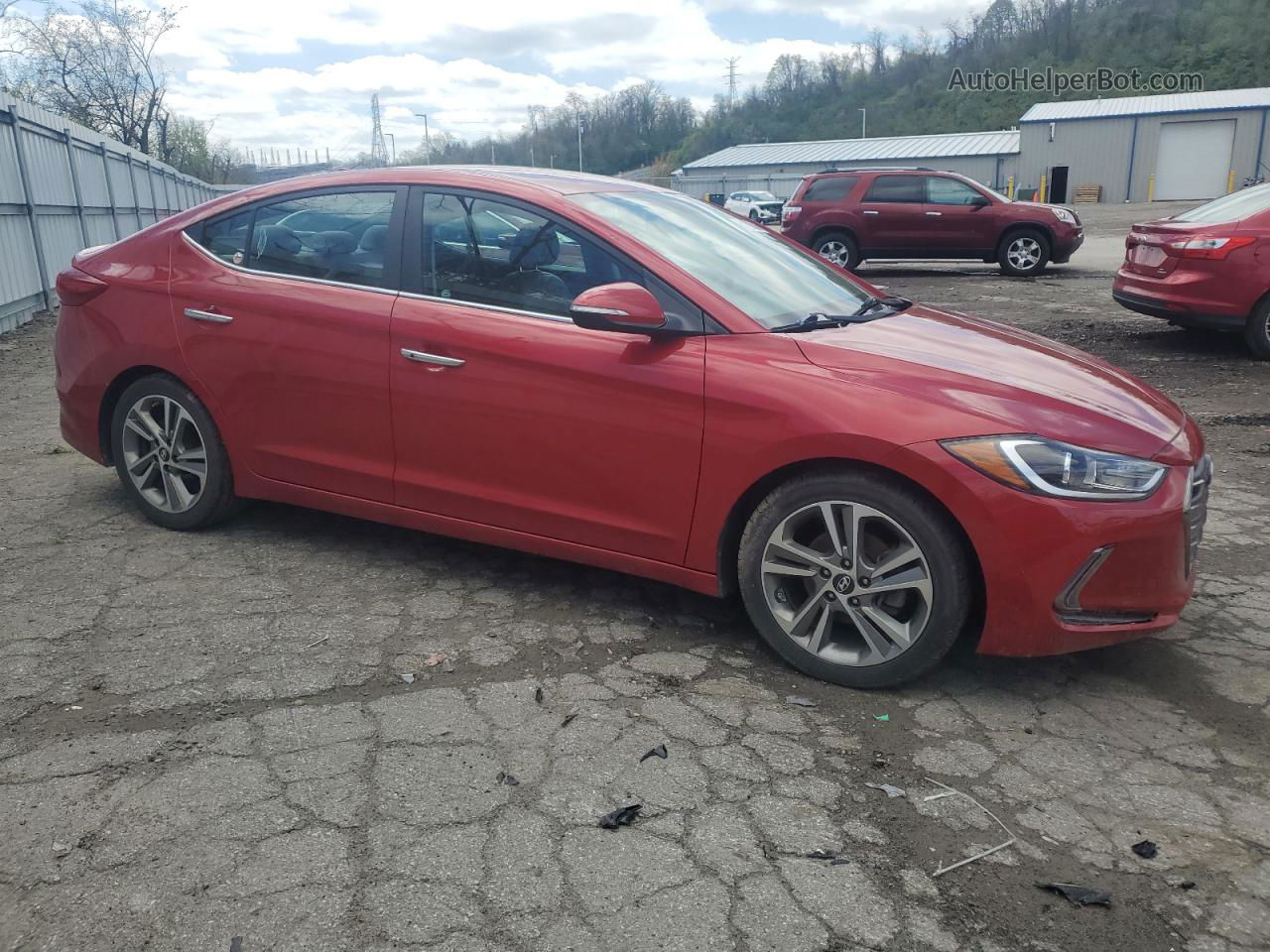 2017 Hyundai Elantra Se Красный vin: 5NPD84LF6HH052765