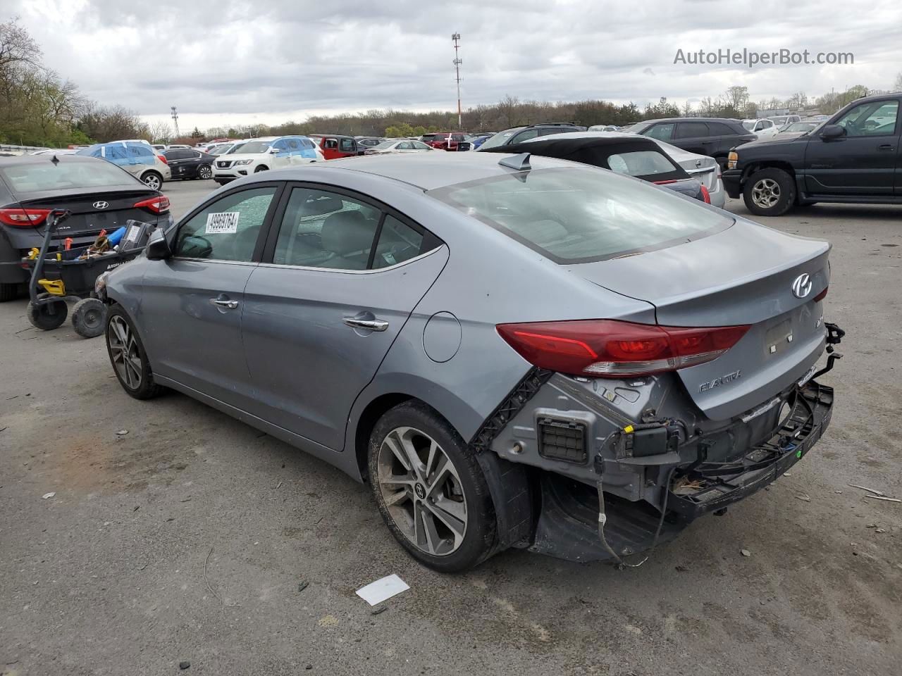 2017 Hyundai Elantra Se Silver vin: 5NPD84LF6HH054449