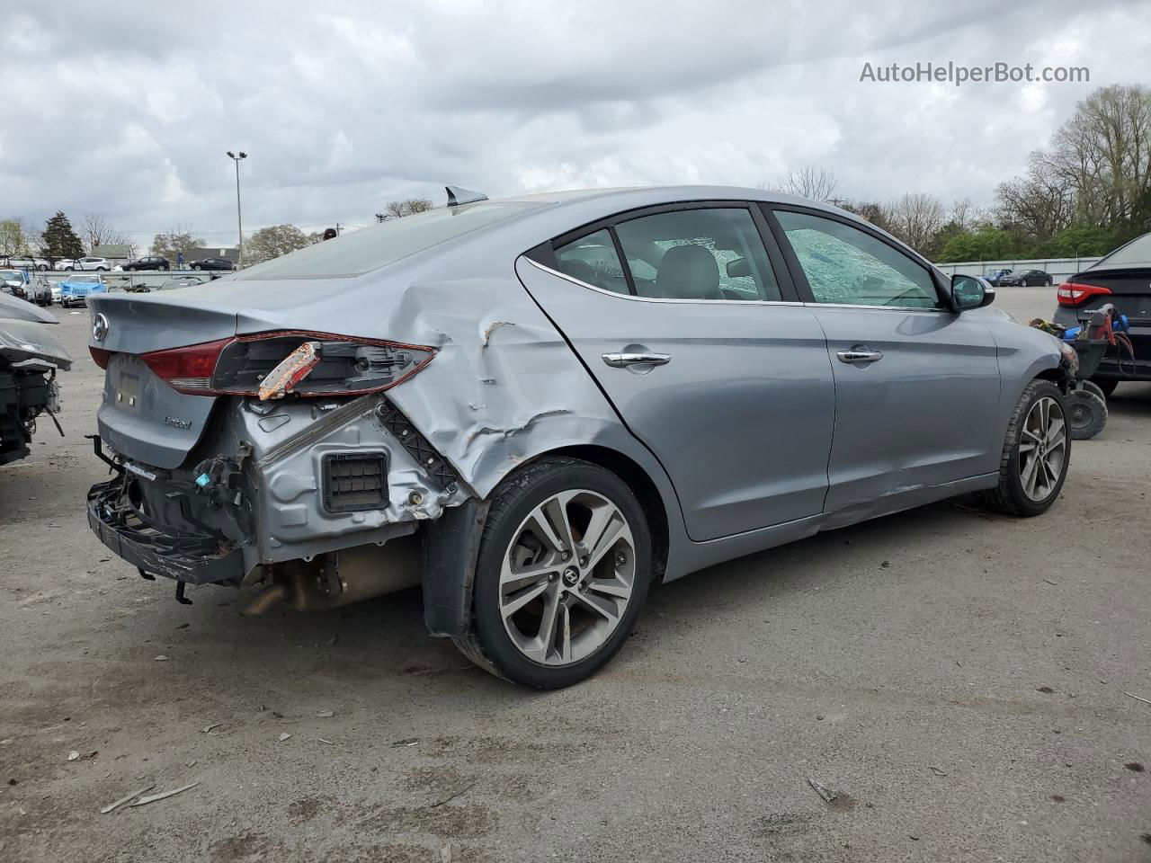 2017 Hyundai Elantra Se Silver vin: 5NPD84LF6HH054449