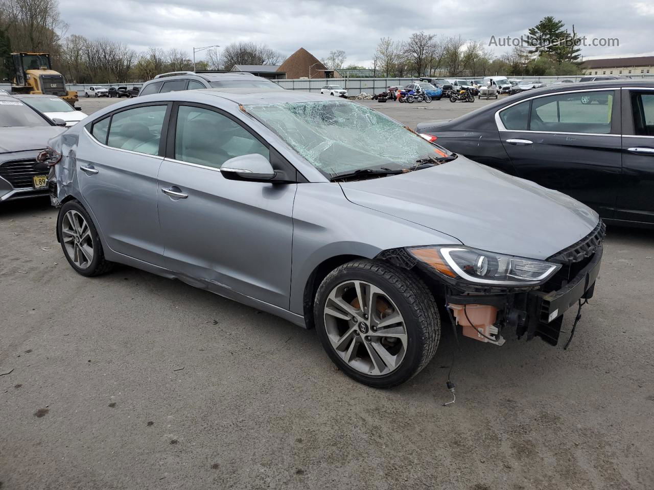 2017 Hyundai Elantra Se Silver vin: 5NPD84LF6HH054449