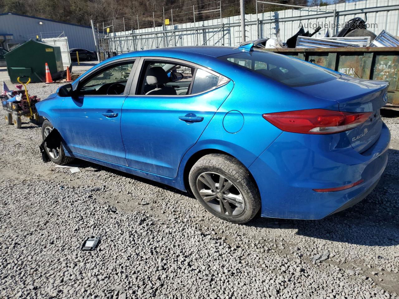 2017 Hyundai Elantra Se Синий vin: 5NPD84LF6HH071462