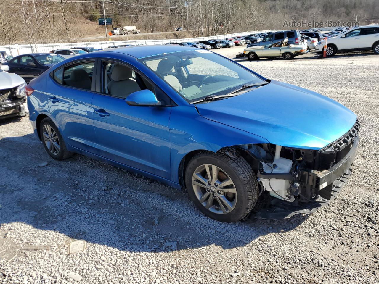 2017 Hyundai Elantra Se Blue vin: 5NPD84LF6HH071462