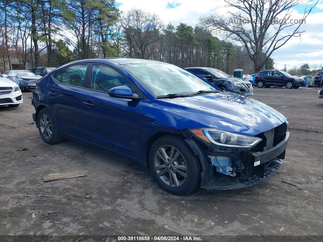 2017 Hyundai Elantra Se Blue vin: 5NPD84LF6HH078007