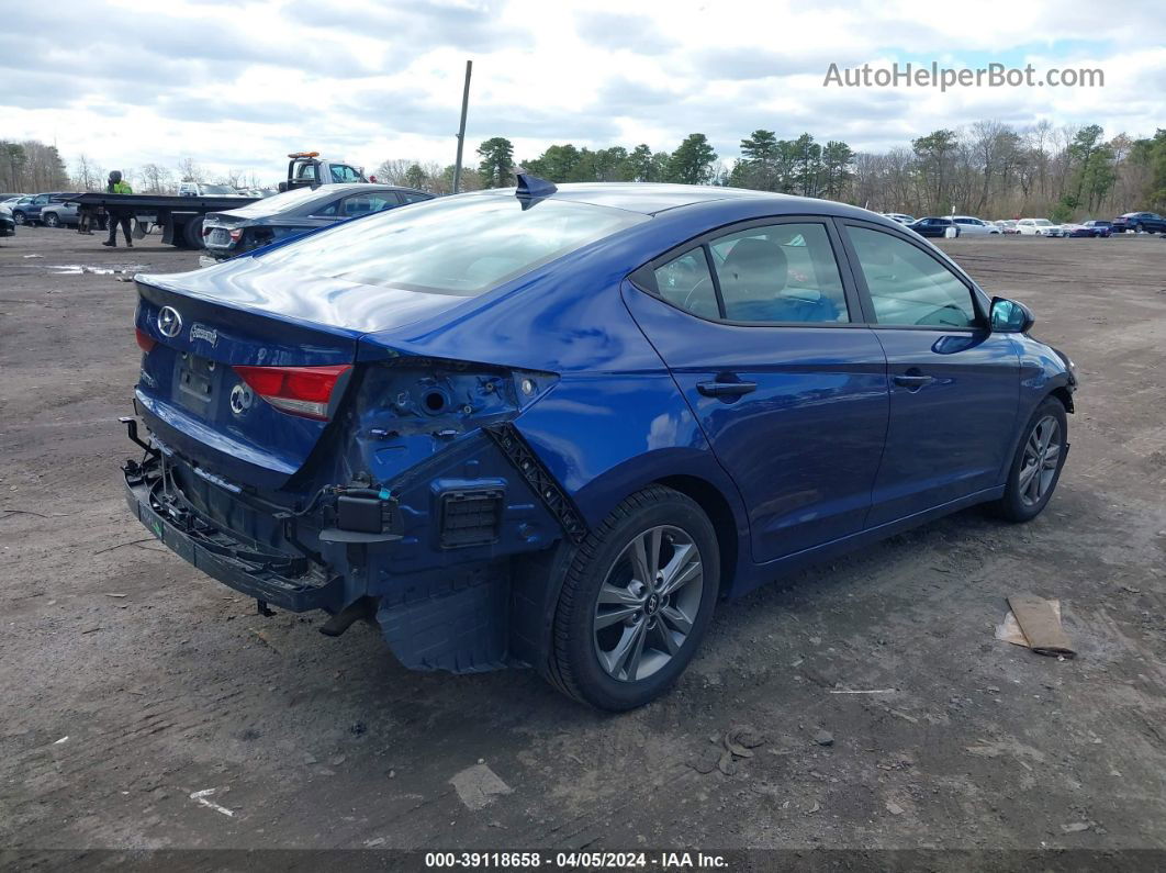 2017 Hyundai Elantra Se Синий vin: 5NPD84LF6HH078007