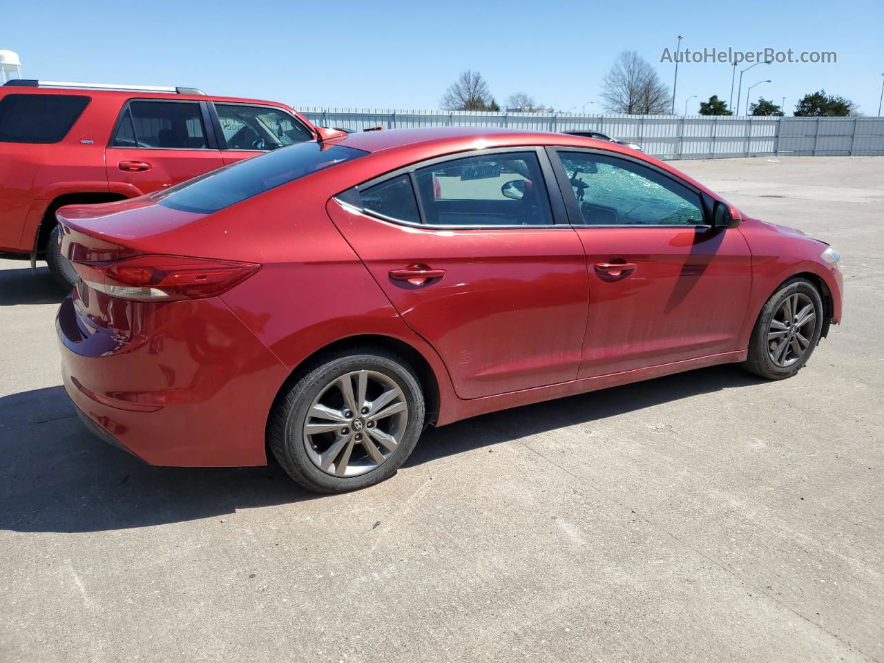 2017 Hyundai Elantra Se Red vin: 5NPD84LF6HH120613