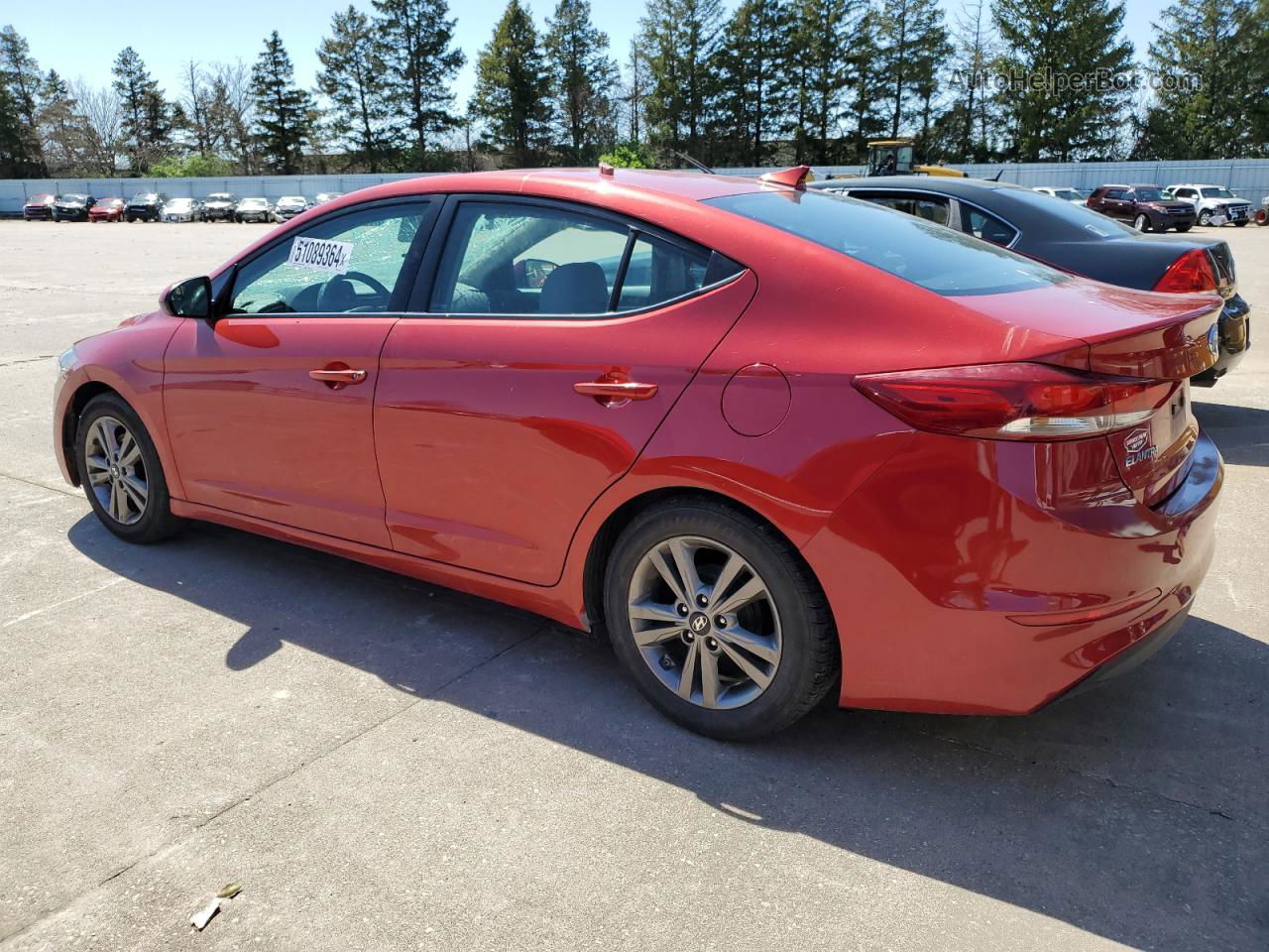 2017 Hyundai Elantra Se Red vin: 5NPD84LF6HH120613