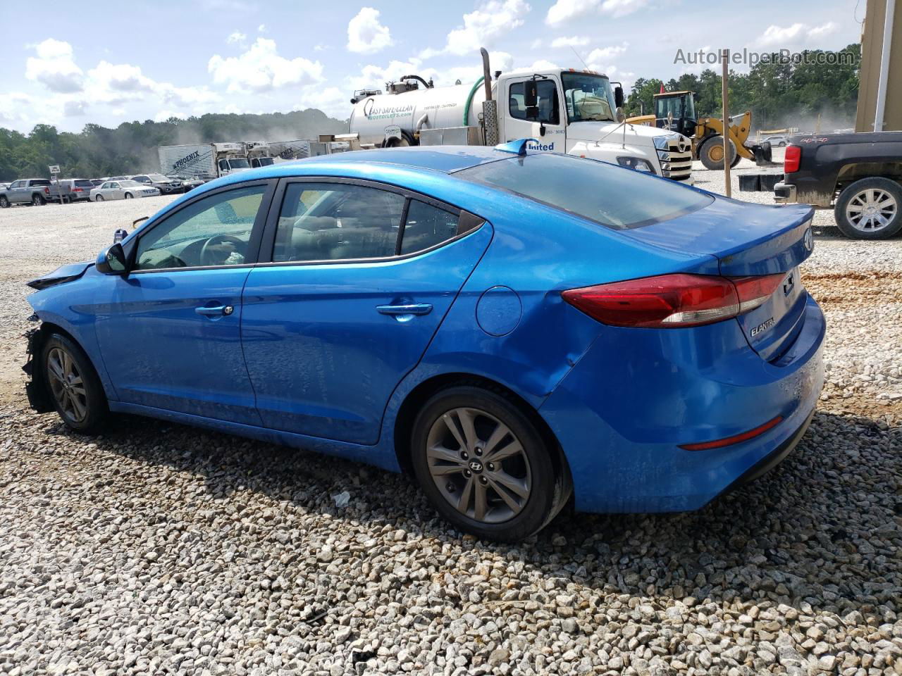 2017 Hyundai Elantra Se Синий vin: 5NPD84LF6HH121471