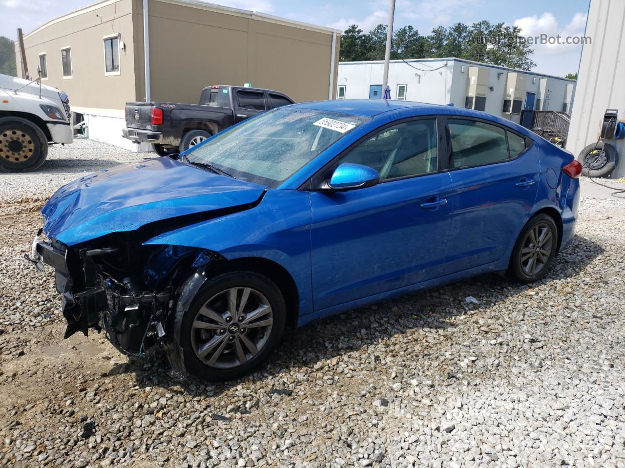 2017 Hyundai Elantra Se Blue vin: 5NPD84LF6HH121471