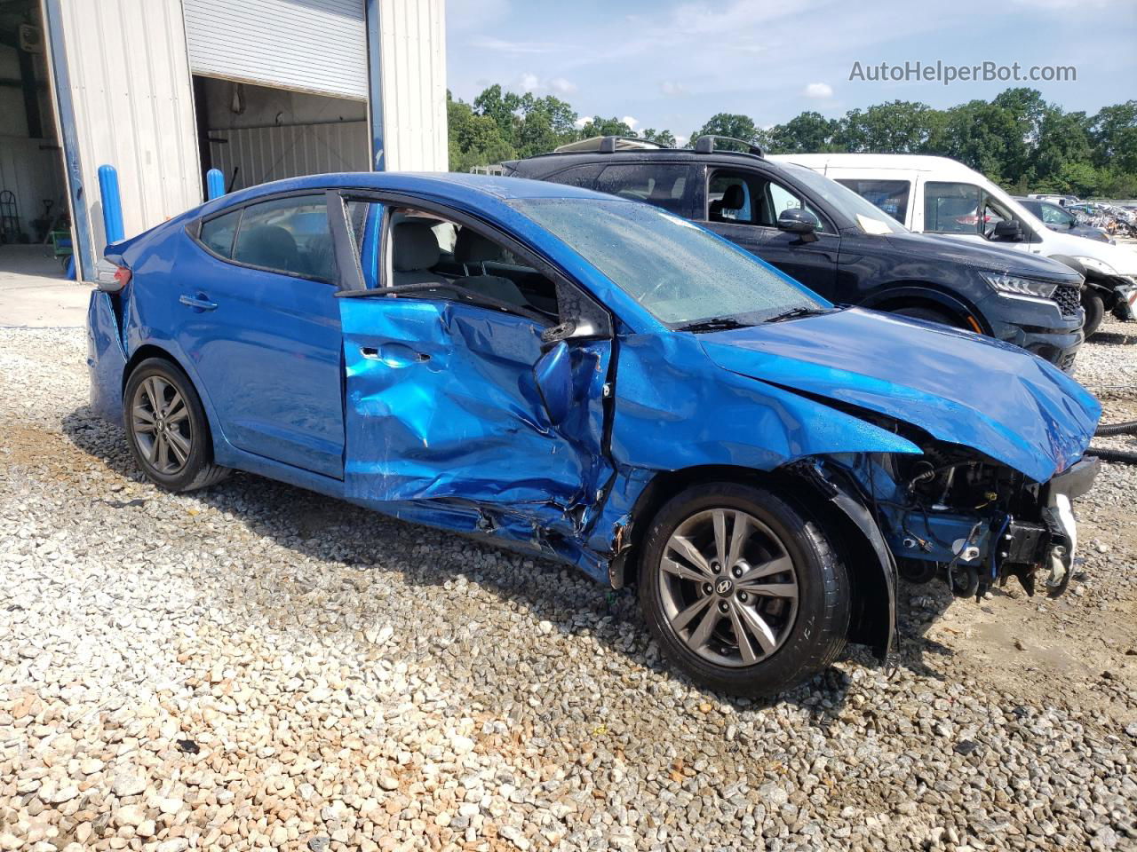 2017 Hyundai Elantra Se Blue vin: 5NPD84LF6HH121471