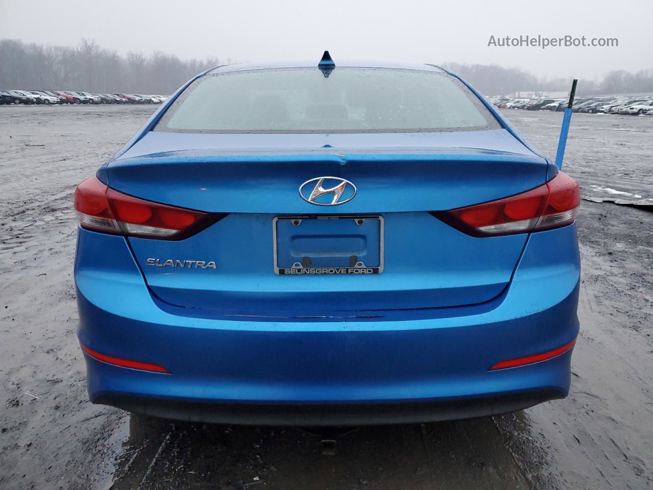 2017 Hyundai Elantra Se Синий vin: 5NPD84LF6HH166765