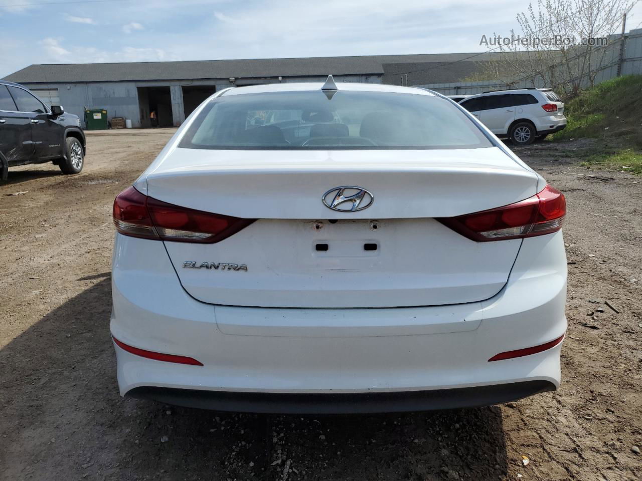 2017 Hyundai Elantra Se White vin: 5NPD84LF6HH191164