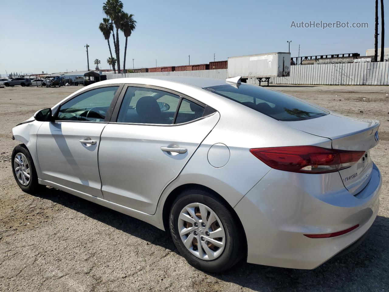 2018 Hyundai Elantra Sel Silver vin: 5NPD84LF6JH237498