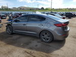 2018 Hyundai Elantra Sel Gray vin: 5NPD84LF6JH241227