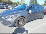 2018 Hyundai Elantra Sel Gray vin: 5NPD84LF6JH244614