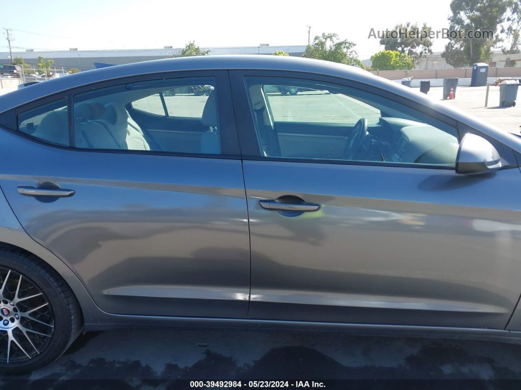 2018 Hyundai Elantra Sel Серый vin: 5NPD84LF6JH244614