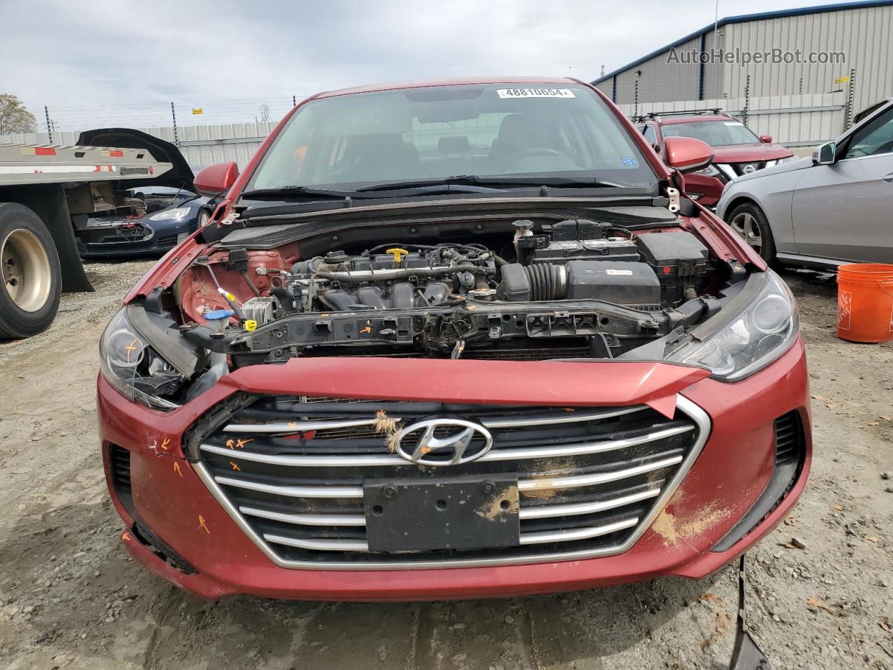 2018 Hyundai Elantra Sel Red vin: 5NPD84LF6JH244807