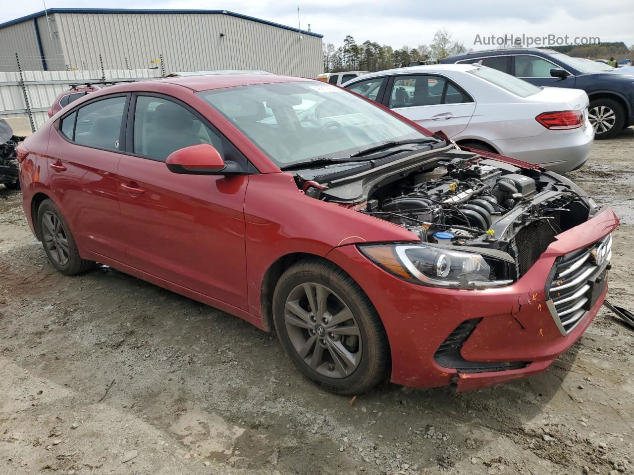 2018 Hyundai Elantra Sel Red vin: 5NPD84LF6JH244807