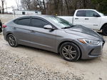 2018 Hyundai Elantra Sel Gray vin: 5NPD84LF6JH246539