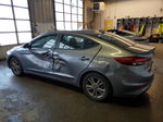 2018 Hyundai Elantra Sel Gray vin: 5NPD84LF6JH257217