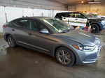 2018 Hyundai Elantra Sel Gray vin: 5NPD84LF6JH257217