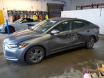 2018 Hyundai Elantra Sel Gray vin: 5NPD84LF6JH257217