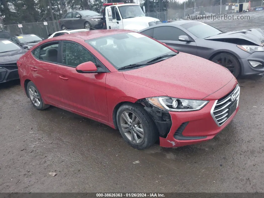 2018 Hyundai Elantra Sel Red vin: 5NPD84LF6JH257394