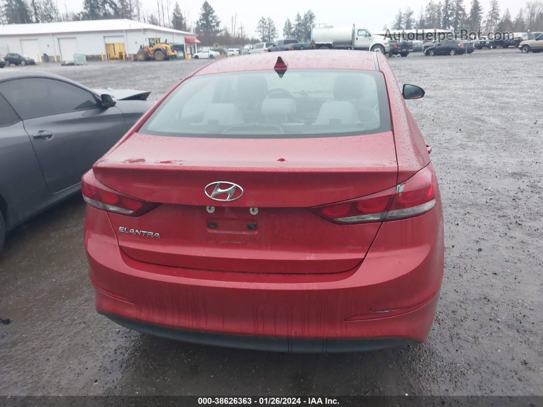 2018 Hyundai Elantra Sel Red vin: 5NPD84LF6JH257394