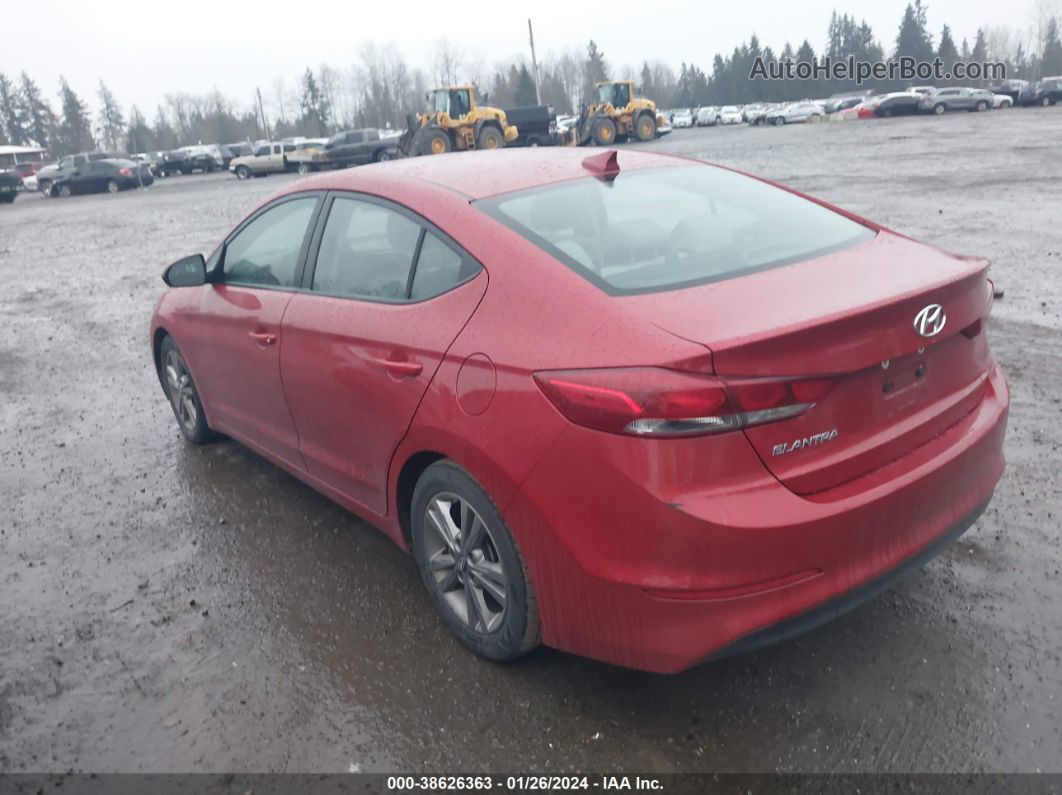 2018 Hyundai Elantra Sel Red vin: 5NPD84LF6JH257394