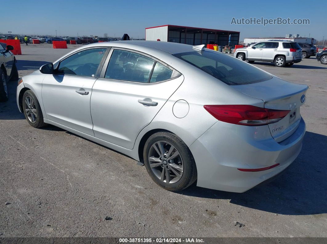 2018 Hyundai Elantra Sel Silver vin: 5NPD84LF6JH287978