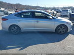 2018 Hyundai Elantra Sel Silver vin: 5NPD84LF6JH287978