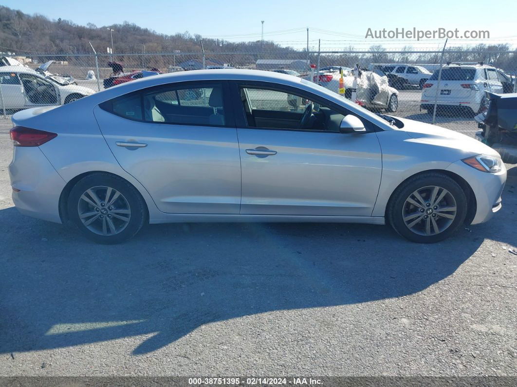 2018 Hyundai Elantra Sel Silver vin: 5NPD84LF6JH287978