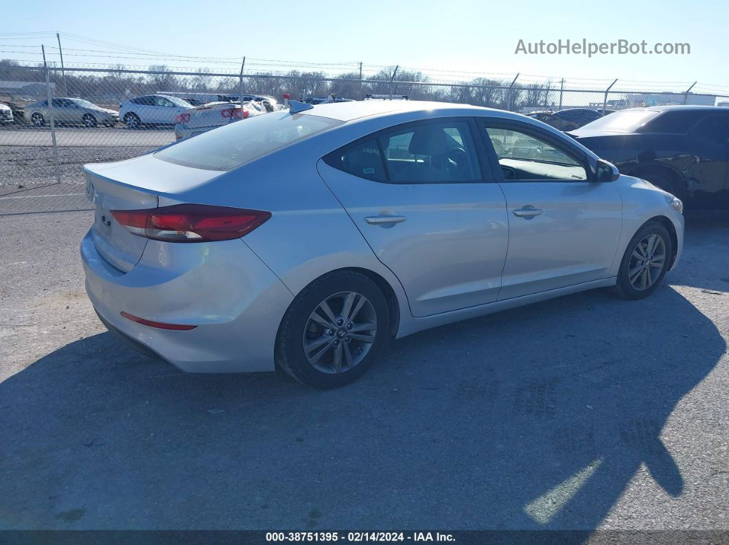 2018 Hyundai Elantra Sel Silver vin: 5NPD84LF6JH287978