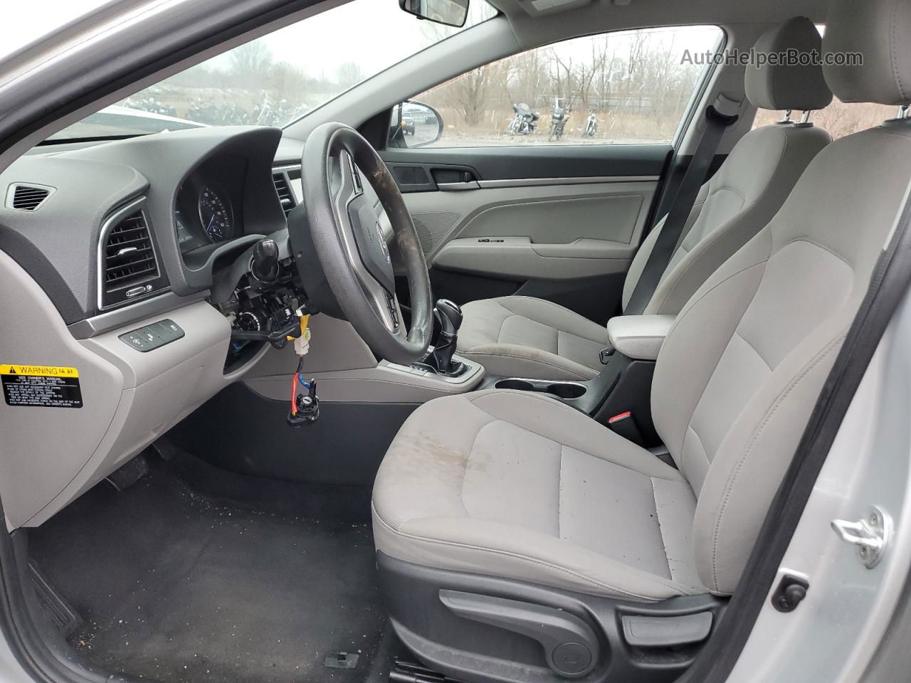 2018 Hyundai Elantra Sel Серебряный vin: 5NPD84LF6JH313348