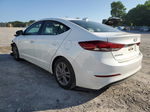 2018 Hyundai Elantra Sel White vin: 5NPD84LF6JH322566