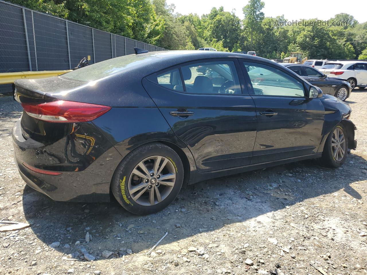 2018 Hyundai Elantra Sel Black vin: 5NPD84LF6JH334054