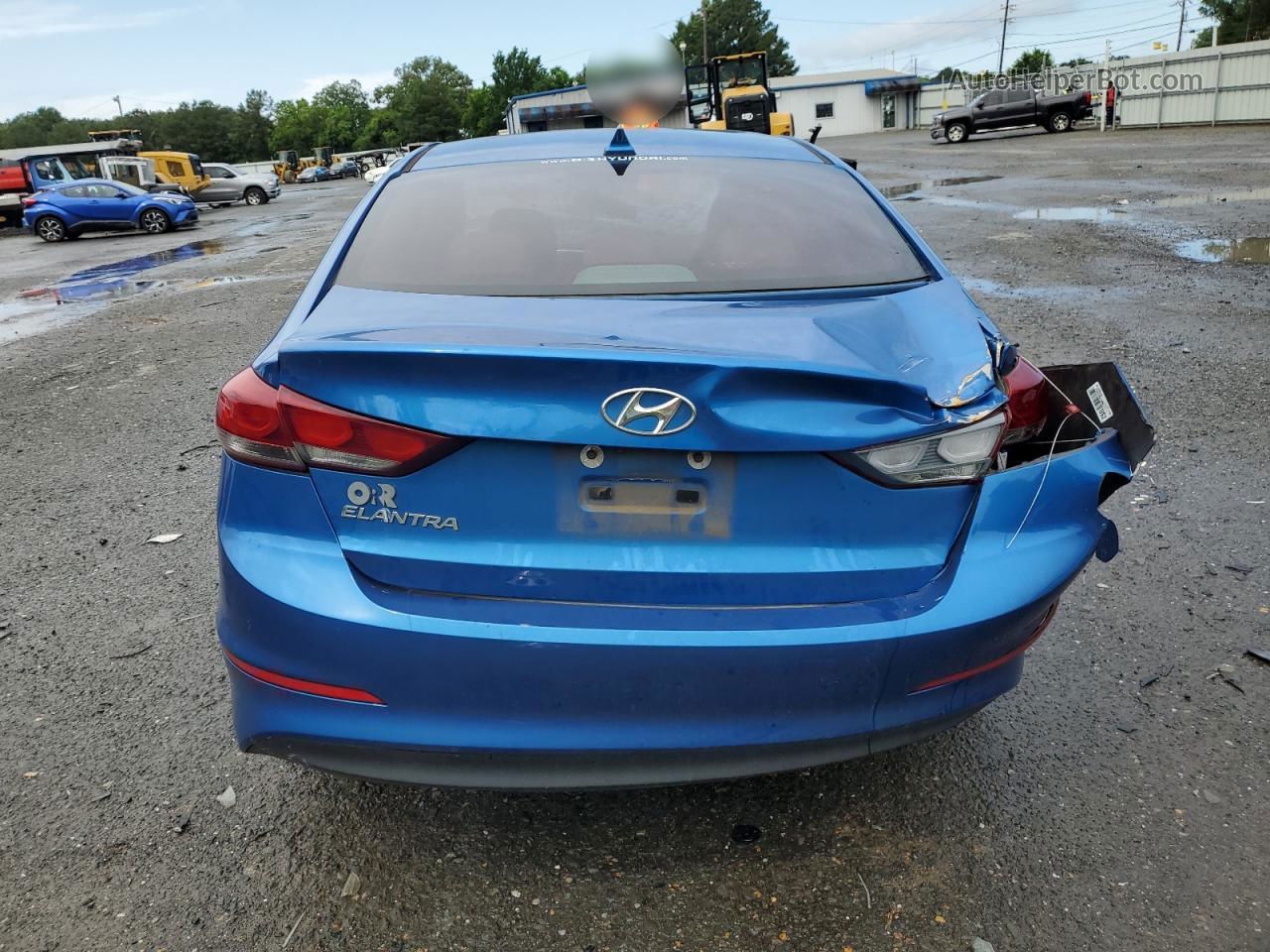 2018 Hyundai Elantra Sel Blue vin: 5NPD84LF6JH340064