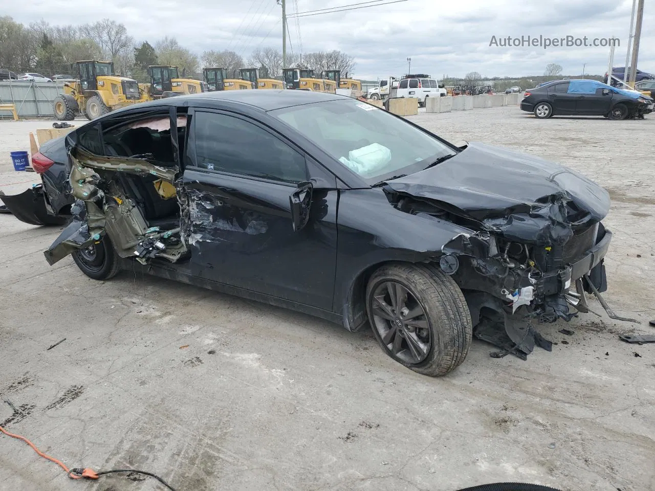 2018 Hyundai Elantra Sel Black vin: 5NPD84LF6JH345345